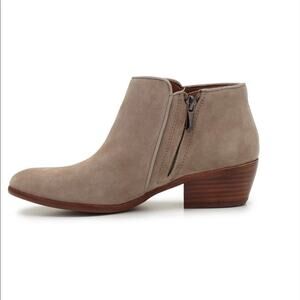 Sam Edelman Taupe Petty Ankle Boot Stacked Block Heel Bootie 6.5